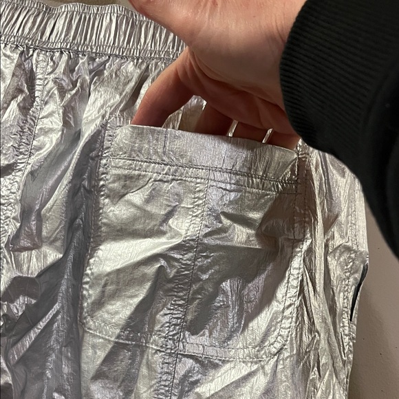 Anthropologie Metallic Silver Joggers - Picture 6 of 12